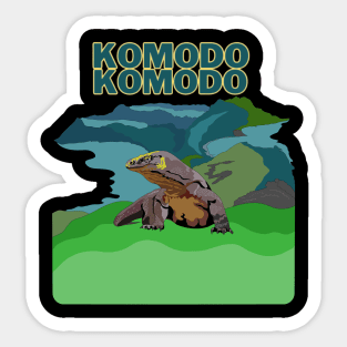 Komodo Dragon Sticker